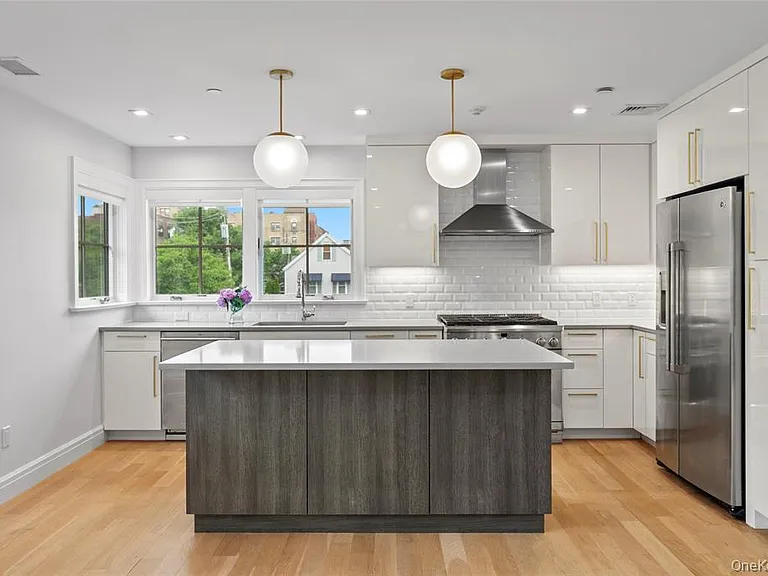 Chef's kitchen with high-end appliances