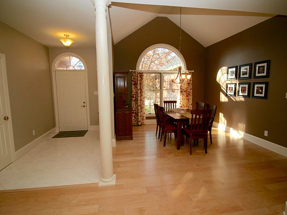foyer and dining room