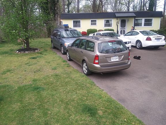 Part of Yard, Large Driveway
