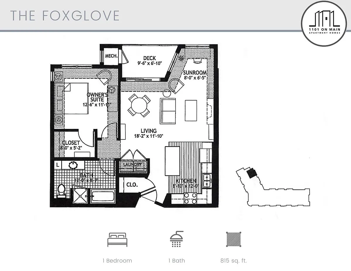 Floor plan The Foxglove