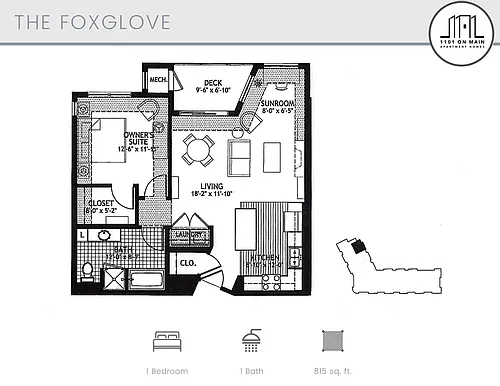 Floor plan The Foxglove