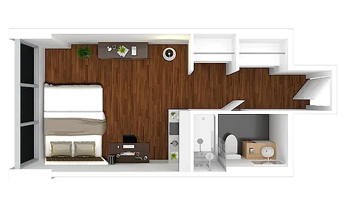 Floor plan North Hall Studio