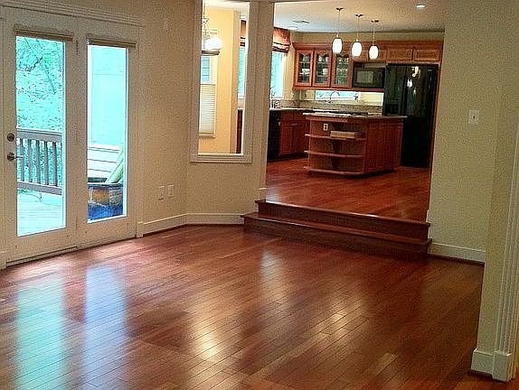 Family room view to Kitchen