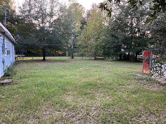 Fenced backyard