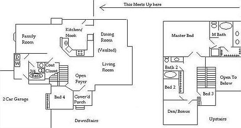 Floor Plan drawn by owner, me.