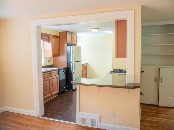 Opens to dining area/living room