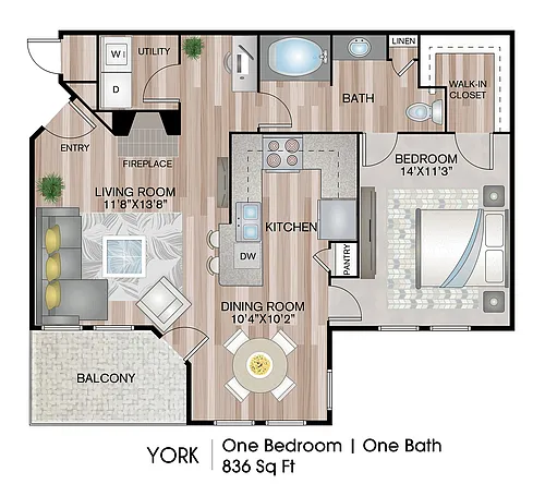 Floor plan York