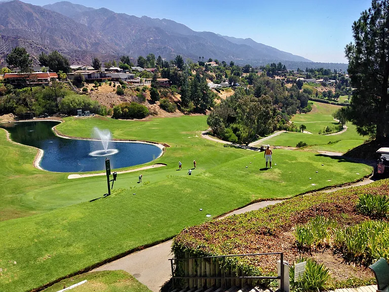 This is the spectacular Golf course view entering the house!