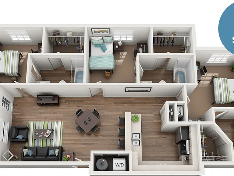 C1: 3 Bed 3 Bath - Special C1: 3 Bed 3 Bath - Special