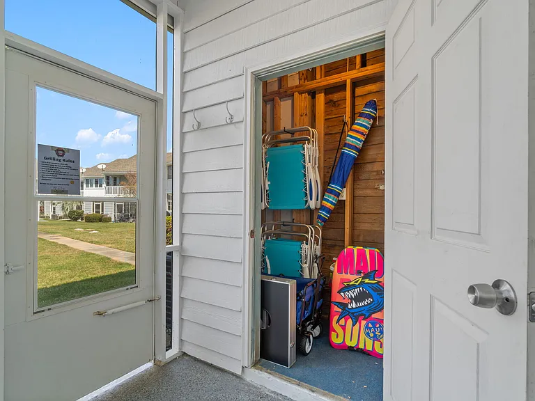 Complimentary beach wagon, chairs, and some beach gear. Please note, we do not provide beach umbrellas