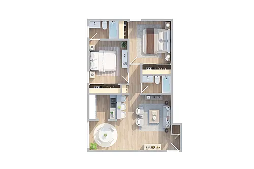Floor plan 2X2