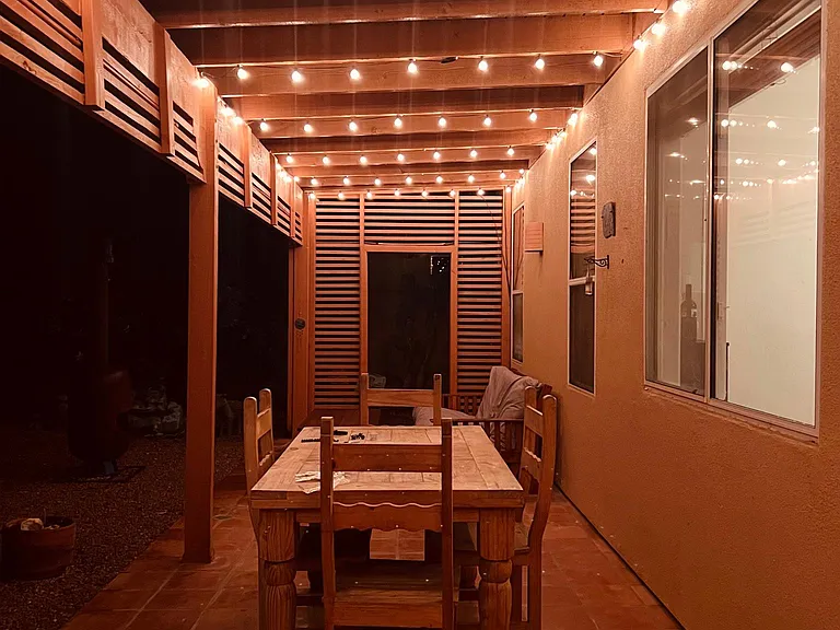 Back Patio at Night