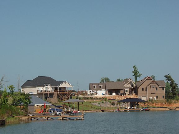 Upscale homes view from lot