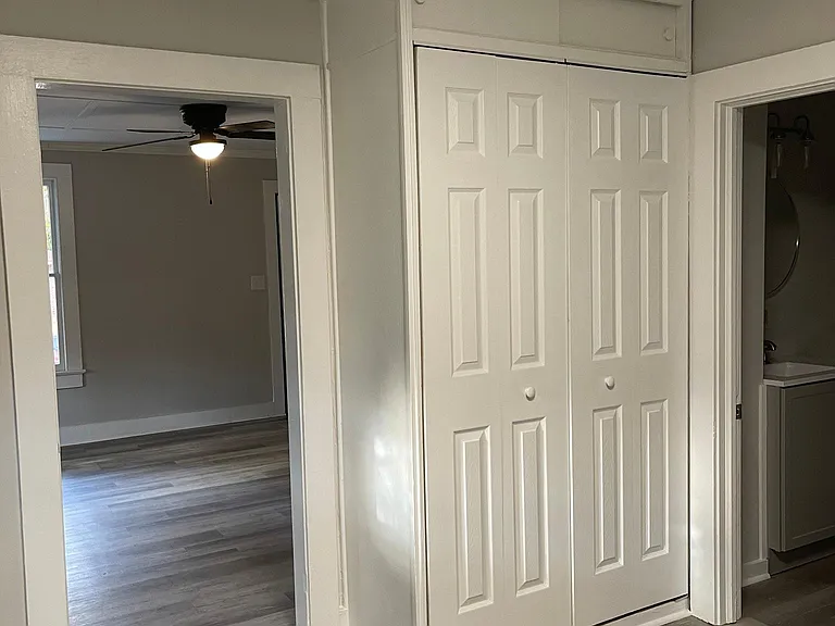 From kitchen looking into living room