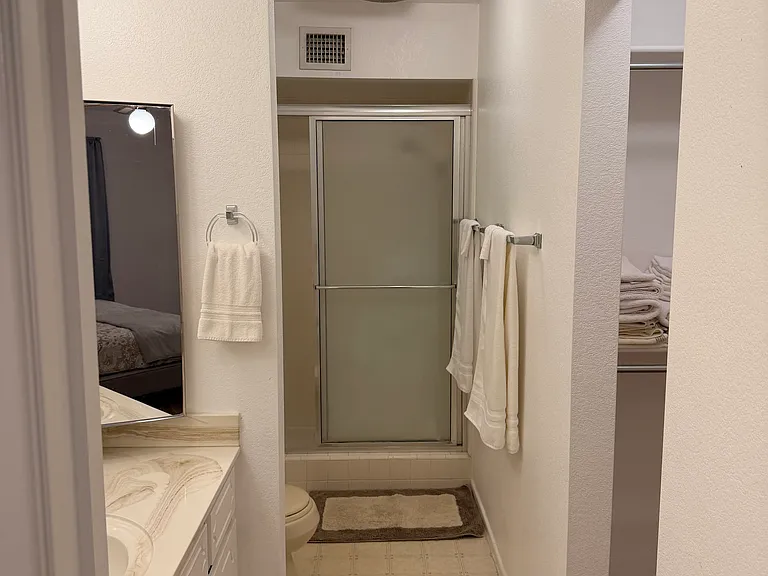 Master bathroom entry