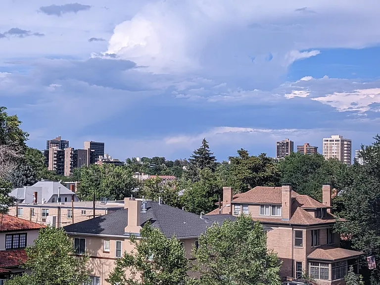 Looking NE from windows (Cheesman Park)