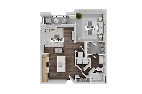 Floor plan The Skyliner (A1B)