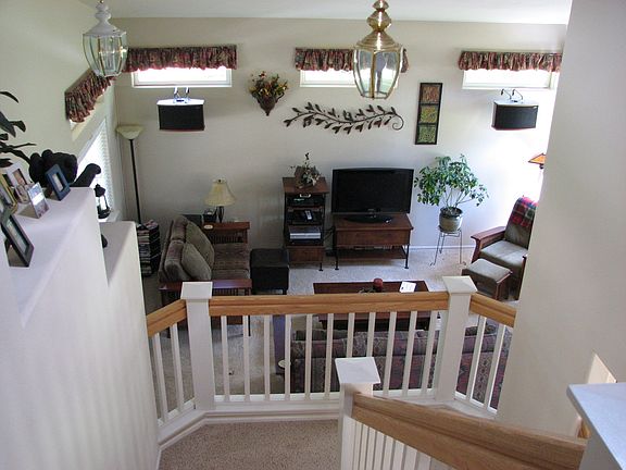 Upstairs View of Living Rm.