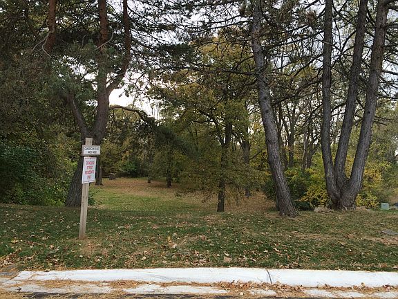 Woods at community entrance