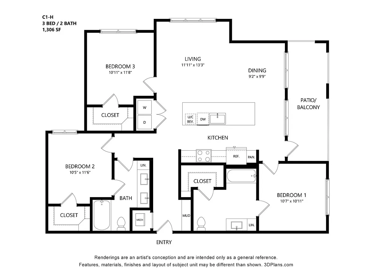 Floor plan C1-H