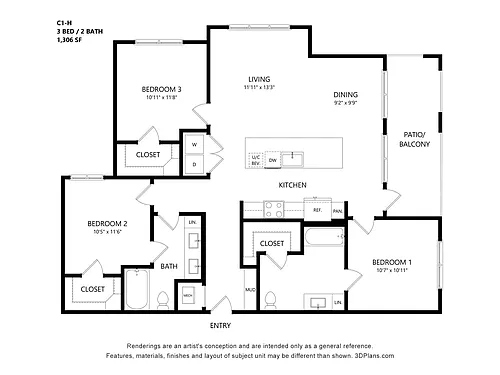 Floor plan C1-H