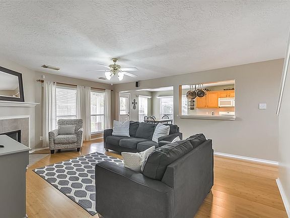 View from the master bedroom entrance of the living room.