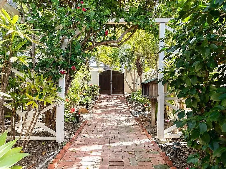 Walkway to unit.