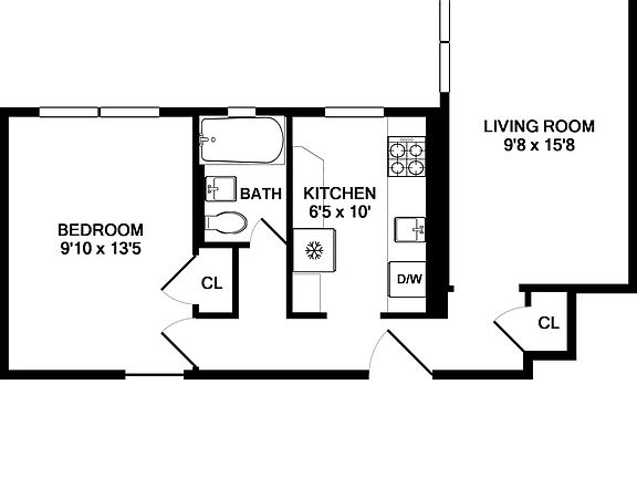 2nd image of 414 W 44th St APT 4E