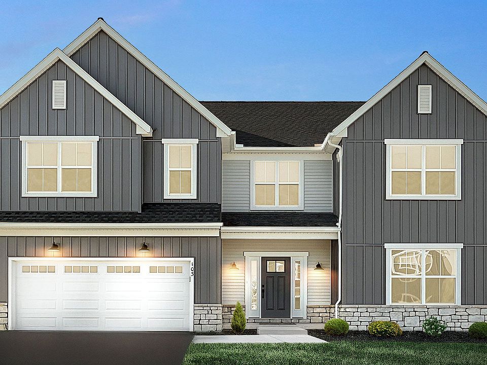 Amberbrooke New Home Exterior in New Home Community Trindle Place in Mechanicsburg