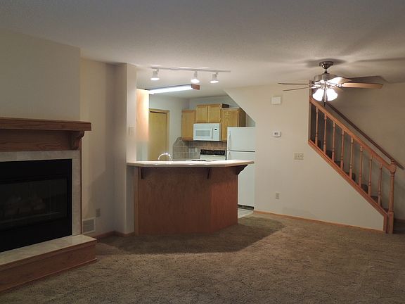 Living room facing kitchen