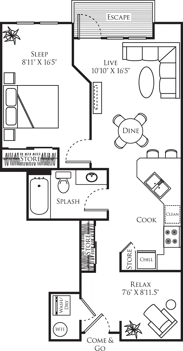 Floor plan A9 with Study