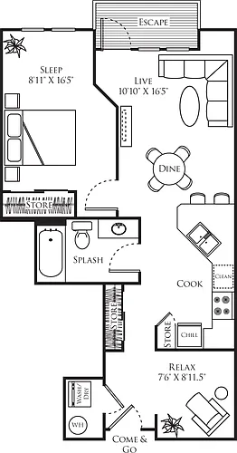 Floor plan A9 with Study