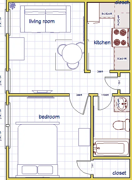 1 bed, 500 sqft, $2,500 — Photo 3