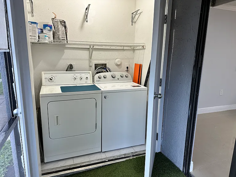 washer, dryer and storage