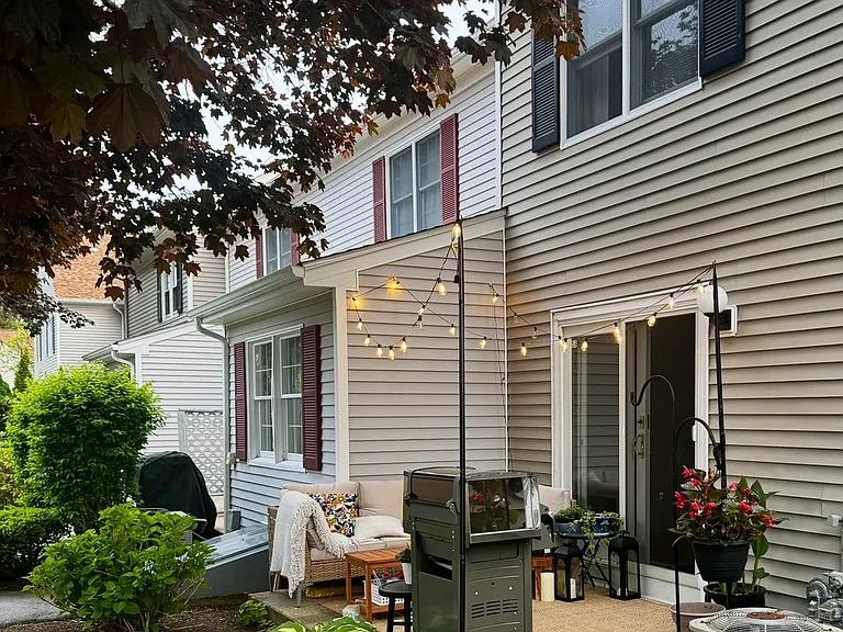 Patio with professional landscaping