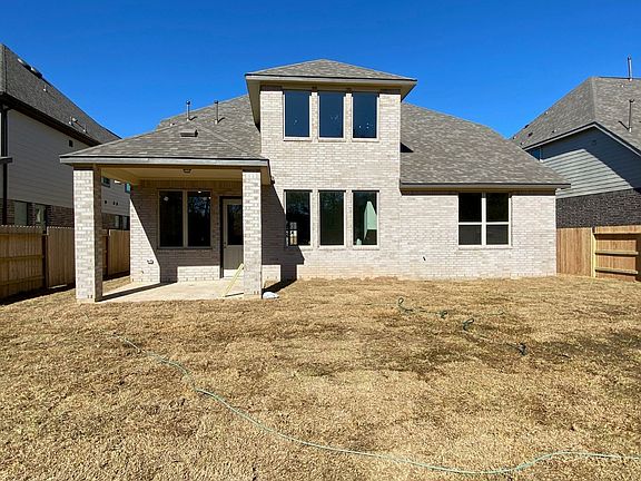 Backyard with covered patio - progress photo