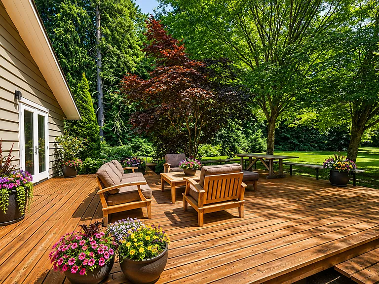Deck off the bedrooms
