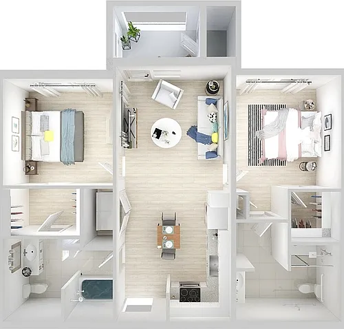 Floor plan 2 Bedroom