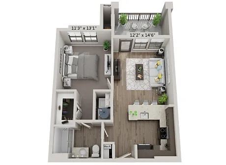 Floor plan A1 - Indigo