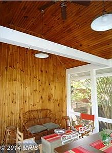 Beautiful wood porch walls.