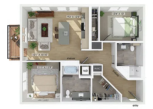 Floor plan B1