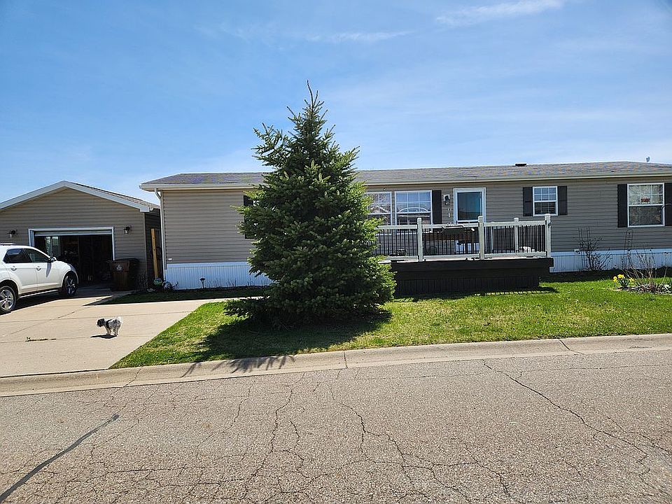 Front of house and garage