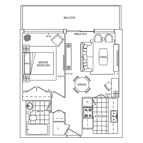 Floor plan 105