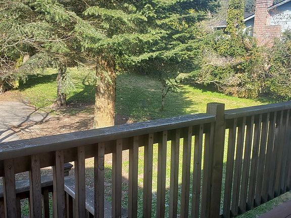Looking at Front Yard and Mature Trees from Front Porch