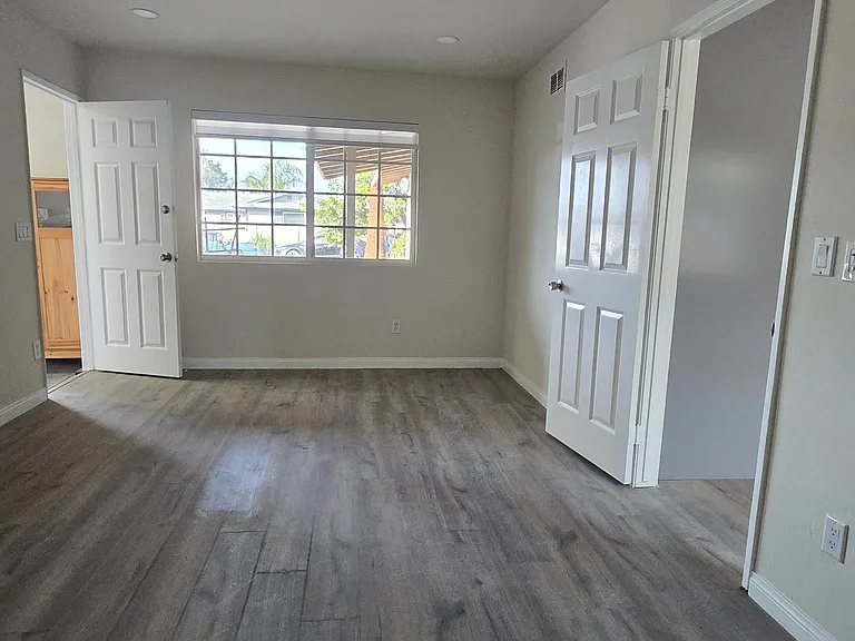 Office/Den Window view and entrance to the garage