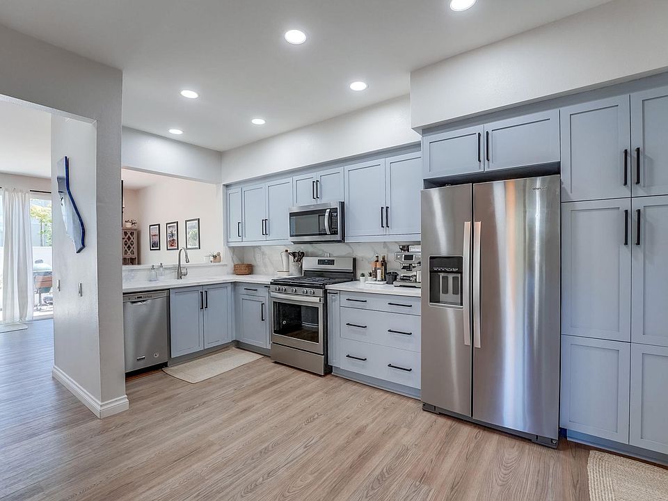 Kitchen with quartz, stainless steal appliances, quiet close cabinets