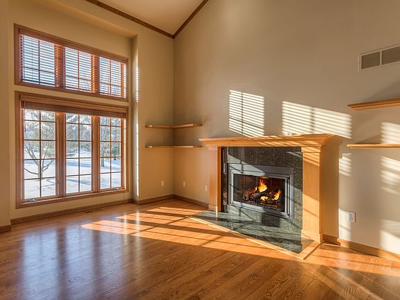 wood-burning fireplace
