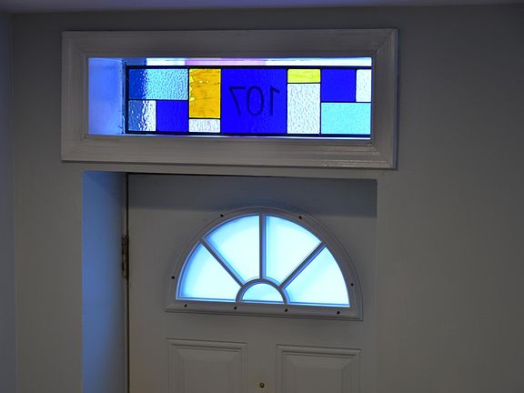 Stained Glass above front door