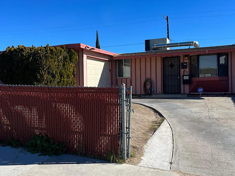 attached garage and drive way