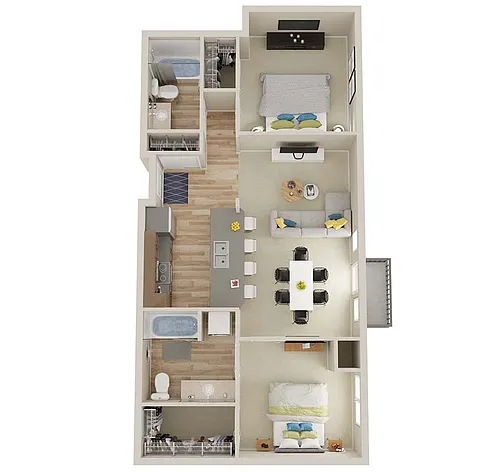 Floor plan 2X2 - D3